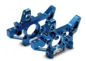 4929X Traxxas: Bulkheads, rear (machined 6061-T6 aluminum) (blue)(l&r) (