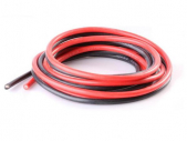 Przewód silikonowy 0,8 mm² (18 AWG) / ok.1mb (czarny + czerwony).