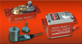 KINGMAX KM7021MD serwomechanizm standard cyfrowy, aluminiowa obudowa , tytanowe zębatki, wodoodporny.