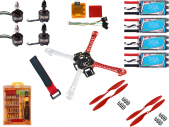 QuadCopter/dron F450 PRO++ z CC3D Orange, zestawem narzędzi, ARF