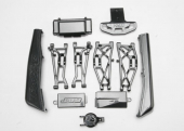 Complete Exo-Carbon Kit, Jato® (includes rear & mid-chassis battery covers, receiver cover, dirt guards, suspension arms, front bumper, & fuel tank cap)