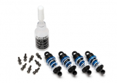 Shocks, aluminum (blue-anodized) (assembled with springs) (4)