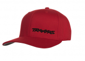 Traxxas Logo Flexfit Curve Bill Hat Red/Black