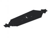 Arrma Podwozie aluminiowe XLWB, czarne