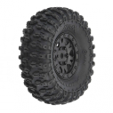 1/24 Hyrax Front/Rear 1.0" Tires Mounted 7mm Black Impulse (4)