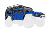 Body, Land Rover® Defender®, complete, blue (includes grille, side mirrors, door handles, fender flares, fuel canisters, jack, spare tire mount, & clipless mounting)