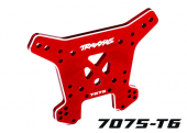 Shock tower, rear, 7075-T6 aluminum (red-anodized) (fits Sledge®)