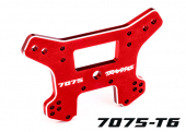 Shock tower, front, 7075-T6 aluminum (red-anodized) (fits Sledge®)