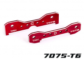 Tie bars, rear, 7075-T6 aluminum (red-anodized) (fits Sledge®)