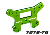 Shock tower, front, 7075-T6 aluminum (green-anodized) (fits Sledge®)