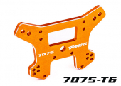 Shock tower, front, 7075-T6 aluminum (orange-anodized) (fits Sledge®)