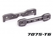 Tie bars, front, 7075-T6 aluminum (dark titanium-anodized) (fits Sledge®)