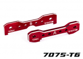 Tie bars, front, 7075-T6 aluminum (red-anodized) (fits Sledge®)