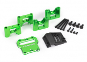Mount, center differential carrier, 6061-T6 aluminum (green-anodized)