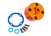 Carrier, differential (aluminum, orange-anodized)/ differential bushing/ ring gear gasket/ 3x10mm CCS (4)