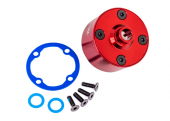 Carrier, differential (aluminum, red-anodized)/ differential bushing/ ring gear gasket/ 3x10mm CCS (4)