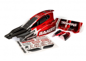 Body, Bandit® (also fits Bandit® VXL), black & red (painted, decals applied)