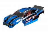 Body, Rustler® (also fits Rustler® VXL), blue (painted, decals applied)