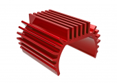 Heat sink, Titan® 87T motor (6061-T6 aluminum, red-anodized)