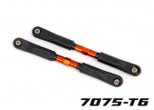 Camber links, front, Sledge® (TUBES orange-anodized, 7075-T6 aluminum, stronger than titanium) (117mm) (2)/ rod ends, assembled with steel hollow balls (4)/ aluminum wrench, 8mm (1)