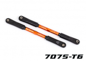 Camber links, rear, Sledge® (TUBES orange-anodized, 7075-T6 aluminum, stronger than titanium) (144mm) (2)/ rod ends, assembled with steel hollow balls (4)/ aluminum wrench, 8mm (1)