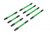 Suspension link set, 6061-T6 aluminum (green-anodized) (includes 5x53mm front lower links (2), 5x46mm front upper links (2), 5x68mm rear lower or upper links (4))
