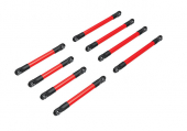 Suspension link set, 6061-T6 aluminum (red-anodized) (includes 5x53mm front lower links (2), 5x46mm front upper links (2), 5x68mm rear lower or upper links (4))