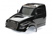 Body, TRX-6® Ultimate RC Hauler, black (painted, decals applied) (includes headlight & roof light housings, side mirrors)
