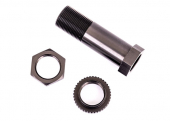 Servo saver post/ adjuster nut/ locknut (dark titanium-anodized, 6061-T6 aluminum) (1 each)