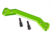 Draglink, steering, 6061-T6 aluminum (green-anodized)/ 3x14mm SS (2)
