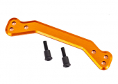 Draglink, steering, 6061-T6 aluminum (orange-anodized)/ 3x14mm SS (2)