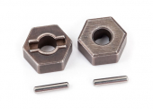 Wheel hubs, hex (steel) (4)/ axle pins (4)