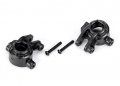 Steering blocks, extreme heavy duty, black (left & right)/ 3x20mm BCS (2) (for use with #9080 upgrade kit)