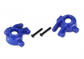 Steering blocks, extreme heavy duty, blue (left & right)/ 3x20mm BCS (2) (for use with #9080 upgrade kit)