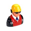 1/7 Pilot-Civilian W/Helmet. Headphones & Sunglass