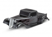 Body, Factory Five '35 Hot Rod Truck, complete (graphite) (painted, decals applied) (includes front grille, side mirrors, headlights, tail lights, foam pads)