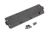 Skidplate, center/ 4x20 CCS (4)/ 3x10 CS (4) (fits Maxx® with extended chassis (352mm wheelbase))