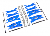 Suspension kit, X-Maxx® WideMaxx®, blue (includes front & rear suspension arms, front toe links, driveshafts, shock springs)