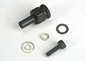 Adapter nut, clutch/ 3x10mm cap screw/washer/ split washer (not for use with IPS crankshafts)