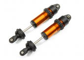 Shocks, GT-Maxx®, aluminum (orange-anodized) (fully assembled w/o springs) (2)