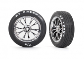 Tires & wheels, assembled, glued (Weld chrome wheels, tires, foam inserts) (front) (2)