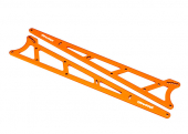 Side plates, wheelie bar, orange (aluminum) (2)