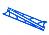Side plates, wheelie bar, blue (aluminum) (2)