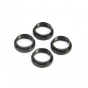 TLR 8X: Nakrętki amortyzatora 16mm, O-ring (4)