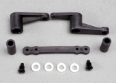 Steering bellcranks (2)/ bellcrank bushings (5x8x2.5mm) (4)/ bellcrank post spacers (2)/ draglink/ 3x8mm shoulder screws (2)