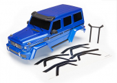 Body, Mercedes-Benz® G 500® 4x4², complete (blue) (includes rear body post, grille, side mirrors, door handles, & windshield wipers)