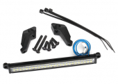 LED light bar, front (high-voltage) (52 white LEDs (double row), 100mm wide)
