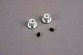 2615 Traxxas: Wing buttons (2)/ set screws (2)/ spacers (2)/ 3x8mm CS (2)