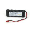 6V 1100mAh NiMH Receiver Pack with BEC
