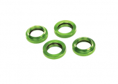 Spring retainer (adjuster), green-anodized aluminum, GTX shocks (4) (assembled with o-ring)